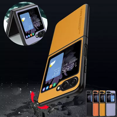 Case For Samsung Galaxy Z Flip5 Flip4 Flip3 Shockproof Hybrid Leather Soft Cover • $10.99