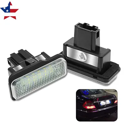 Tail LED License Plate Lights Lamp Fit For Mercedes Benz W211 W203 W219 2001-07 • $12.77