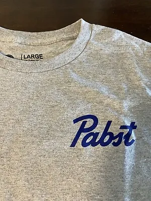 Gray Pabst Blue Ribbon Six Pack T-Shirt New Size Large Beer • $9.99