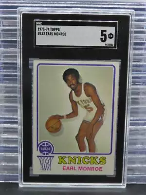 1973-74 Topps Earl Monroe Vintage Base #142 SGC 5 EX Knicks • $0.99