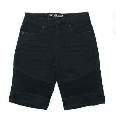 New! X-ray Men's Jet Black Jean Shorts Size 34 • $14.95