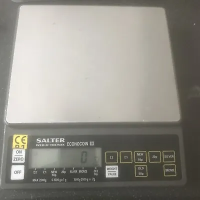 Salter Weigh Tronix Econocoin 3 Weighing Scales • £33.99