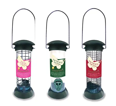 Seed Hanging Bird Feeder For Gardens Wild Bird Feeding Easy Fill & Clean • £14.99