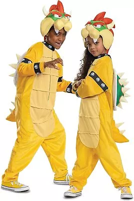 Bowser Jumpsuit Nintendo Super Mario Fancy Dress Up Halloween Child Costume • $74.95