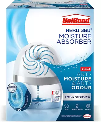 UniBond AERO 360º Moisture Absorber Ultra-Absorbent Dehumidifier Helps To... • £13.59