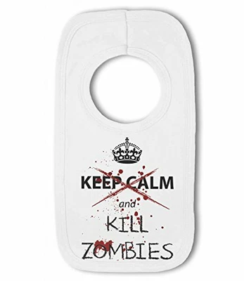 £6.99 • Buy Dont Keep Calm And Kill Zombies - Baby Pullover Bib By BWW Print Ltd