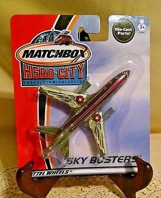 Matchbox Hero City Sky Busters Dc-10 Passenger Plane Brown Red 2002 New Mattel. • $16.99