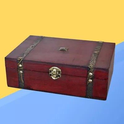 Vintage Wood Jewelry Organizer Box • $34.69