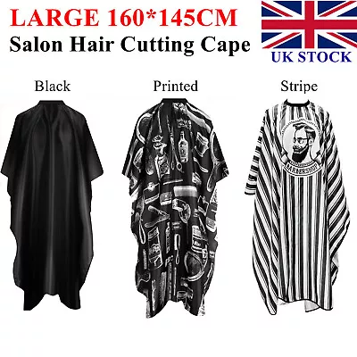 £2.59 • Buy Large Professional Hairdressing Gown Cape Shave Apron Hair Cutting Salon Barber