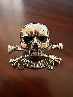 Skull Cross Bones Pin Vintage Biker Vest Jacket Hat Shirt Lapel Badge Tie Button • $10.99