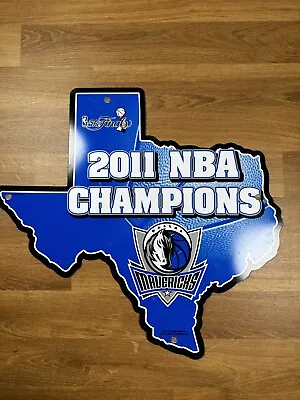 14  Dallas Mavericks 2011 Championship Sign Wall Decor Texas Shape Dirk • $15
