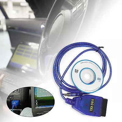 UB Cable For VAG-COM VCDS Scanner Tool OBD2 II KKL FTDI 409.1 VW Audi Test Line • $11.50