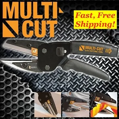 Multi-Cut 3-in-1 Cutting Tool Built-In Wire Cutter Utility Knife AS SEEN ON TV • $29.98