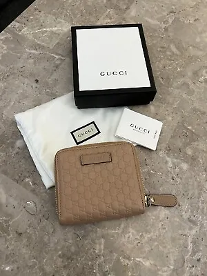 $485 • Buy Gucci Guccissima Leather Compact Zippy Wallet