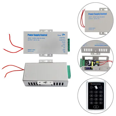 5A 12V Door Access Control Power Supply For RFID Reader Keypad Magnetic Lock Kit • £14.85