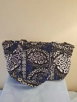 VERA BRADLEY Medium Tote Style Shoulder Bag (CANTERBERRY COBALT) GUC 13 X7 X3.5  • $12