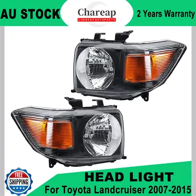 For Toyota Landcruiser VDJ70 VDJ76 VDJ78 VDJ79 2007-ON Pair Headlight ASSY LH+RH • $210.69