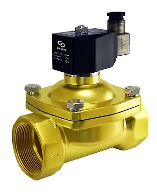 2  Inch Brass Zero Differential Air Water Electric Valve Normally Closed 220V  • $224.99