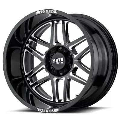 Moto Metal MO992 Folsom 20x10 5x5 Gloss Black Milled Wheel 20  -18mm For Jeep • $385