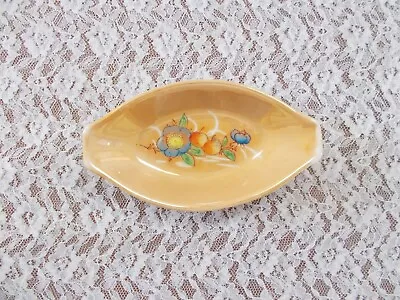 Vintage Floral Candy/Nut/Mint Dish Made In Japan 6-1/8  Long Good Condition • $2.95