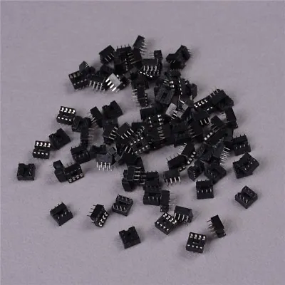 100PCS 8 Pin DIP Pitch Integrated Circuit IC Sockets Adaptor Solder Ty-hf • $4.79