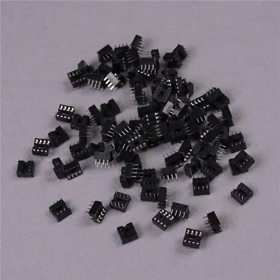 100PCS 8 Pin DIP Pitch Integrated Circuit IC Sockets Adaptor Solder Typ-ca • $3.74