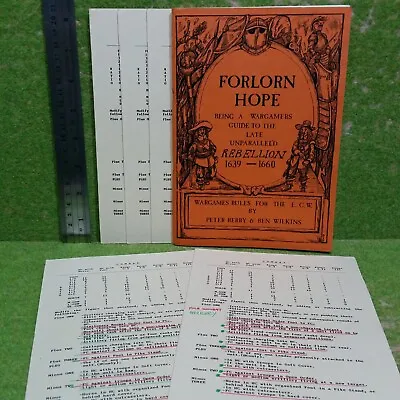 FORLORN HOPE. A Wargames Guide To The Late Unparallel'd Rebellion 1639-1660 • £14.95