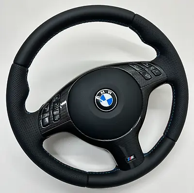 Bmw E46 E39 E53 Carbon M Sport Steering  Wheel M3 M5 Remanufactured Free Ship • $928.19