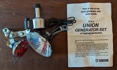 VTG Union 98-14 Bicycle Generator Headlight & Taillight Set - Germany - Good • $25