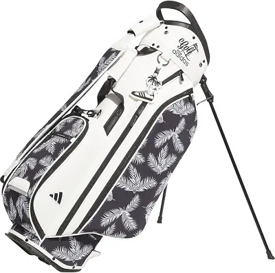 Adidas Golf Stand Caddy Bag PALM TREE SLIM 8.5 X 47 Inch 3.3kg White Black MMT53 • $229.74