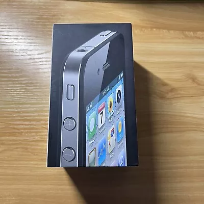 Apple IPhone 4 MC603B/A 16GB Black Empty Box With Product Info & Stickers • £10