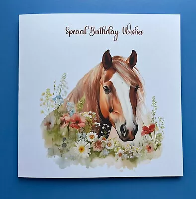 Beautiful Horse Birthday Card • £1.60