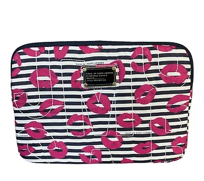 Marc By Marc Jacobs Laptop Sleeve Black White Pink Lips For 11  Laptops • $29.99