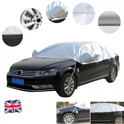 £11.99 • Buy Half Car Cover Top Roof Sun UV/Rain Protection Waterproof Outdoor Universal