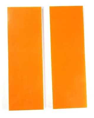 G10 SUNSET ORANGE 1/8 .125 X 2 X 6 (2)  KNIFE / GUN HANDLE SCALE MATERIAL G-10 • $9.99