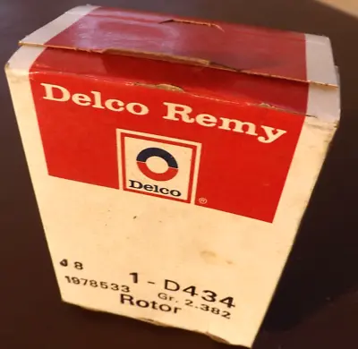 Vtg Delco Remy D434 1978533 Distributor Rotor New In Sealed Box Nos Oem Chevy Gm • $9.95