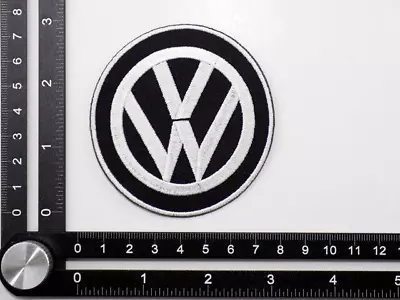 VW EMBROIDERED PATCH IRON/SEW ON ~3 X 2-7/8  VOLKSWAGEN BEETLE GOLF GTI BULLI T1 • $5.99
