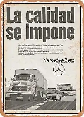 METAL SIGN - 1969 Mercedes Trucks Vintage Ad • $18.66