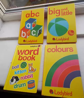 4 X Vintage Ladybird Early Learning Books ABC/Big & Little/Word Book/Colours • £9.99