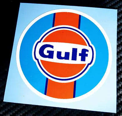 GULF OIL Racing Livery Logo • Vintage Style Sticker • Decal   • $4