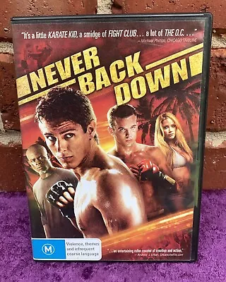 NEVER BACK DOWN DVD 2008 - Action • $7.90
