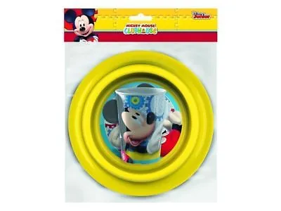 Disney Mickey Mouse Clubhouse Mealtime Set Complete With Cup Bowl And Plate NEW • £7.99