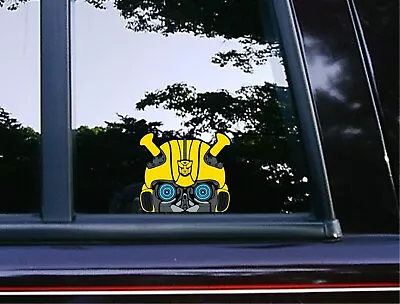 New Bumblebee  Peeker Peeking Window Vinyl Decal Anime Transformers Stickers • $3.28