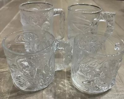 Vintage McDonald’s 1995 Batman Forever Glass Mug Cups Complete Set Of 4-NOS • $24.99