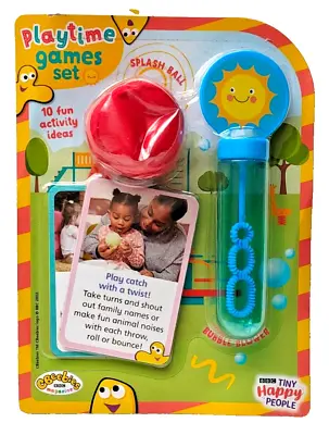 C Beebies - Playtime Games Set - Bubble Blower/Splash Ball/Cards - Brand New • £3.99