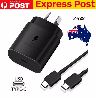 25W Super Fast Wall Charger+Type-C Cable For Samsung Galaxy S21 22 S22+ Ultra • $13.98