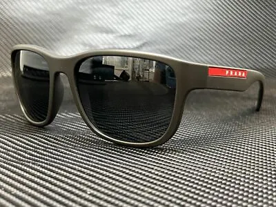 PRADA LINEA ROSSA PS 01US UFK5L0 Grey Rubber Men's Sunglasses • $129.60