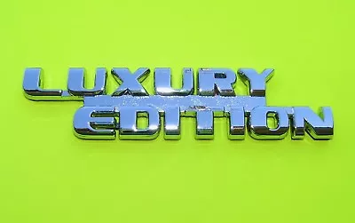 LUXURY EDITION CAR BADGE Chrome Metal Emblem *NEW* Suit HOLDEN LEXUS CADILLAC • $15.95
