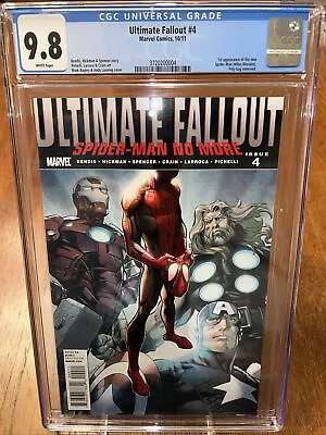 ULTIMATE FALLOUT #4 CGC 9.8 White Pages - 1st App Miles Morales 🔥 1st Print • £964.20