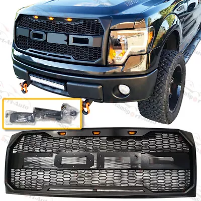 Raptor Style Front Bumper Upper Grill Grille For Ford F-150 F150 2009 2010-2014 • $109.96